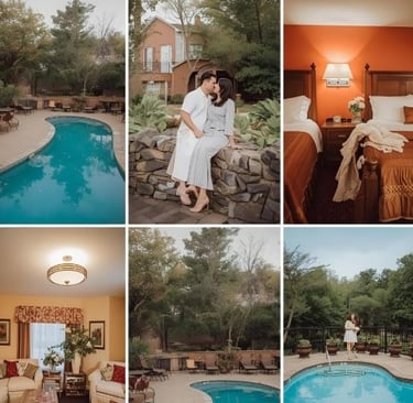 mixed photo of a romantic couple and hotel in knoxville tn