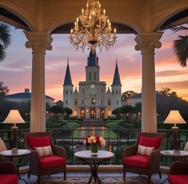 a castle with a chandelier and a chandelier