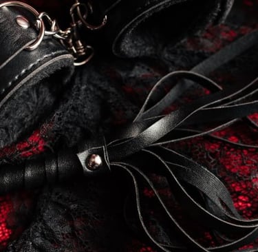 a variety of different types of black sex toys