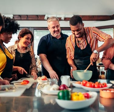 PEOPLE COOKING 