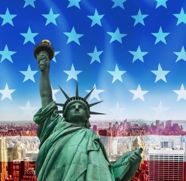 a statue of liberty statue and the statue of liberty