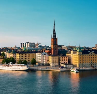 View of Stockholm city, top attractions covered by Stockholm Pass