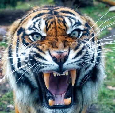 a tiger in a zoo enclosure with a tiger