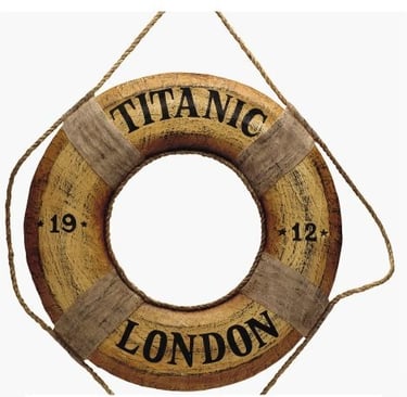 a life preserver with the word “Titanic” on it