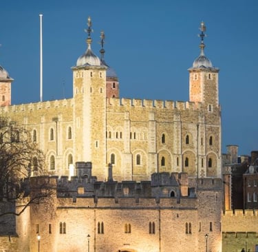 a large building with a tower of a building