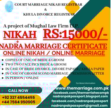 online nikah registration pakistan foreigner oversea
