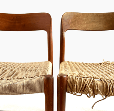 Restoration and Weaving of Danish Paper Cord Chair Edinburgh