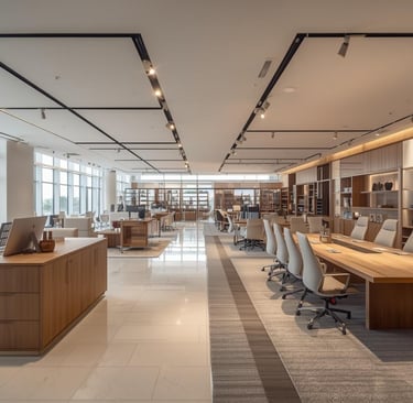 Best office furniture store in Dubai showroom — Royal Real Touch