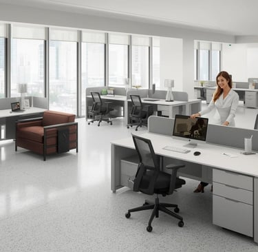  Modern Office Desks & Workstations from Royal Real Touch