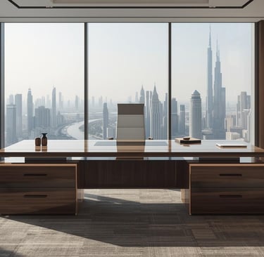 A modern executive desk is a purpose-built workspace designed for senior professionals — CEOs, direc