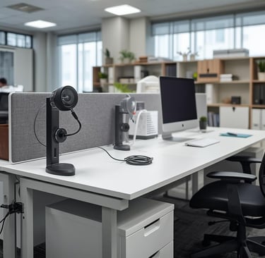 A modern office desk is far more than a flat surface