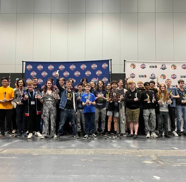 James Alonso holding up UKC Winner's Shield