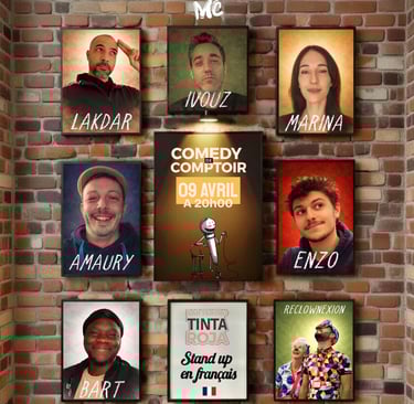 Cartel espectáculo Comedy de Comptoir