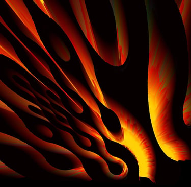 the firey flames of the enemy