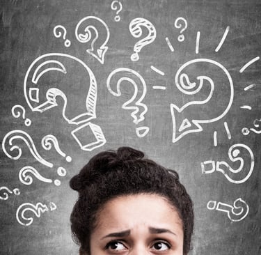 Person overcome by doubt - illustration of spiritual struggle and fear