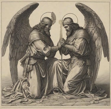Guardian Angels Psalm 23 goodness and mercy following all days