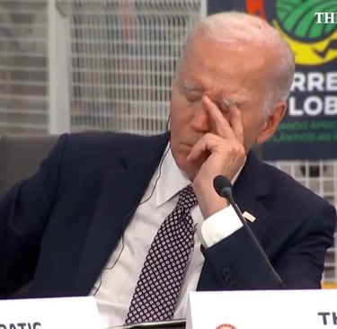 Is it a bird? A plane? Oh no, it is just Joe Biden, sleeping like normal.