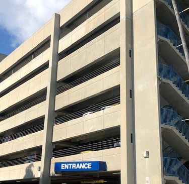 exterior concrete parking garage pressure cleaning services