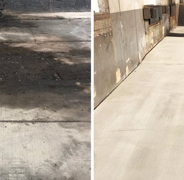 loading dock rust stain removal