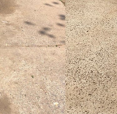 residential oil stain removal psi power washing
