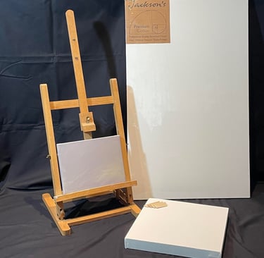 canvas boards easels