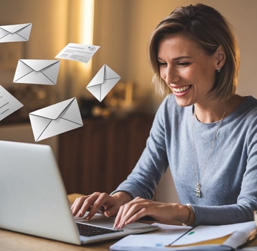 Online çalışma hayatını anlatan bir görsel