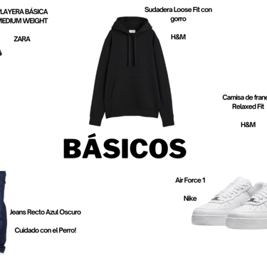 prendas básicas para guardarropa 2024 hombre