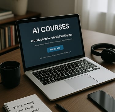 A clear overview of all the best AI courses