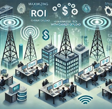 An illustration showcasing strategies for maximizing ROI with carrier offload in enterprise settings