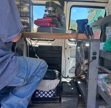 Locksmith in Asheville Locksmith Now van fixing an ignition in Swannanoa, NC