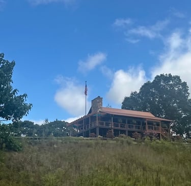 Mountain top home in Burnsville, North Carolina representing residential locksmith services including smart locks and rekey