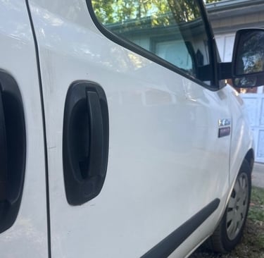 Dodge Ram ProMaster City van door lock representing auto locksmith services key duplication & lockout in Arden, NC 