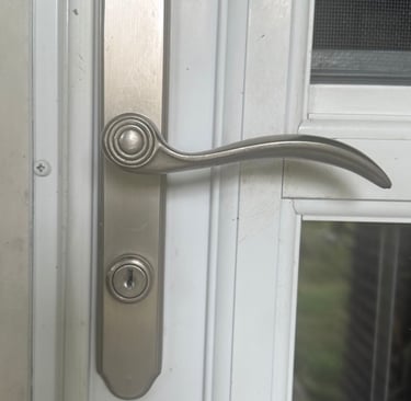 Door lock representing residential locksmith services smart locks, rekeying, lockout in Marion, NC