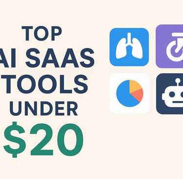 Best AI SaaS Tools Under $20 for Startups in 2025