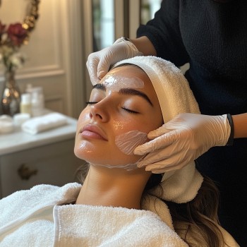 a woman in Bolton getting a facial lift from a facial lift
