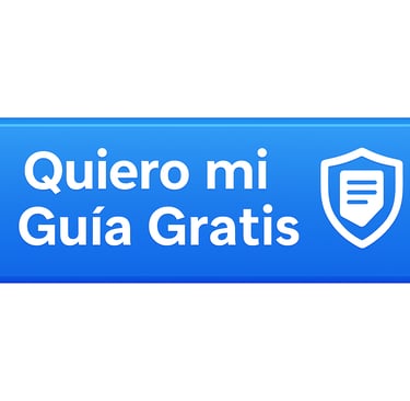 Botón animado con texto: "Quiero mi Guía Gratis" y gráfico de escudo protegiendo facturas..