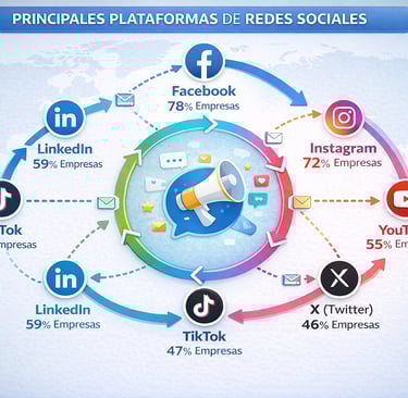 Ecosistema completo de redes sociales para negocios y empresas en 2025