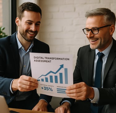 Entrega resultados evaluación gratuita transformación digital personalizada