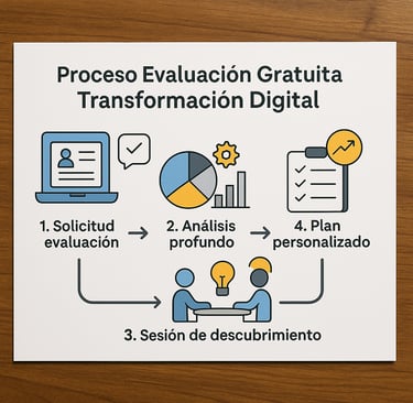 Proceso completo evaluación gratuita transformación digital sin costo 2025