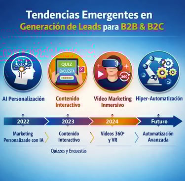 Tendencias futuras estrategias generación leads B2B vs B2C 2026