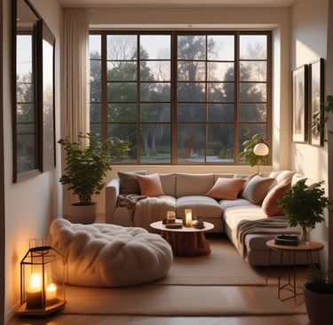 Bright living room with modern inventory