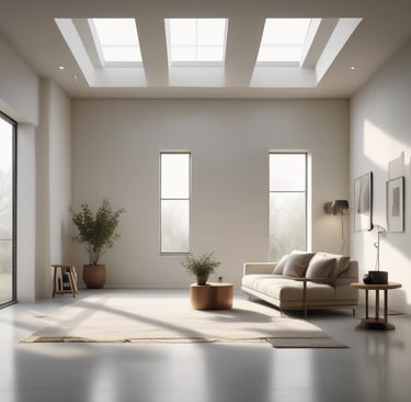 photo of white staircase