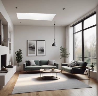 Bright living room with modern inventory