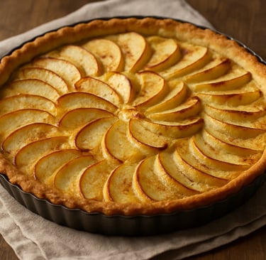 a pie crust pie with apples and apples