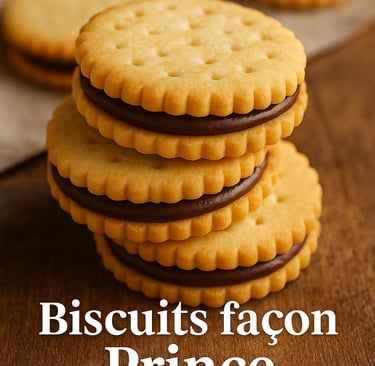 a stack of biscuits on a wooden table
