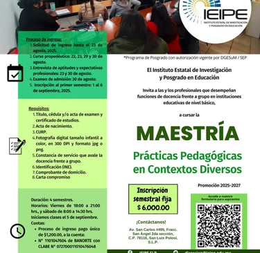 Maestría Prácticas Pedagógicas en Contextos Diversos 