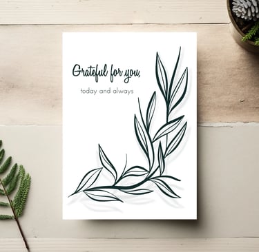 Botanical Fathers Day Card