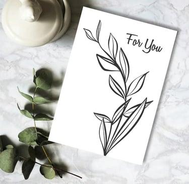 Botanical fathers day card