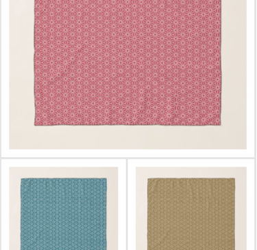 Digital art fashion forward scarves