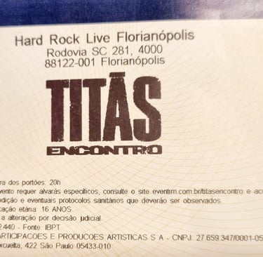 ingresso show titãs encontro em florianópolis maio 2023